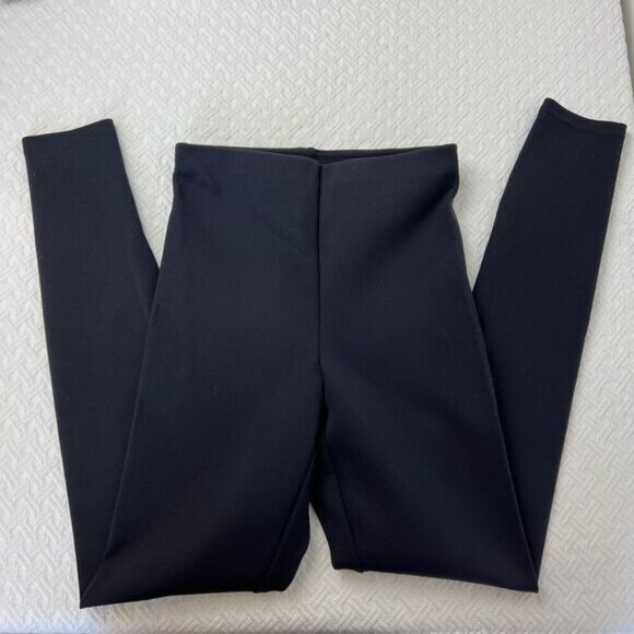 Aritzia Wilfred Women Size XS Italian Fabric Black Pull on Leggings Pants Lounge - Picture 9 of 15